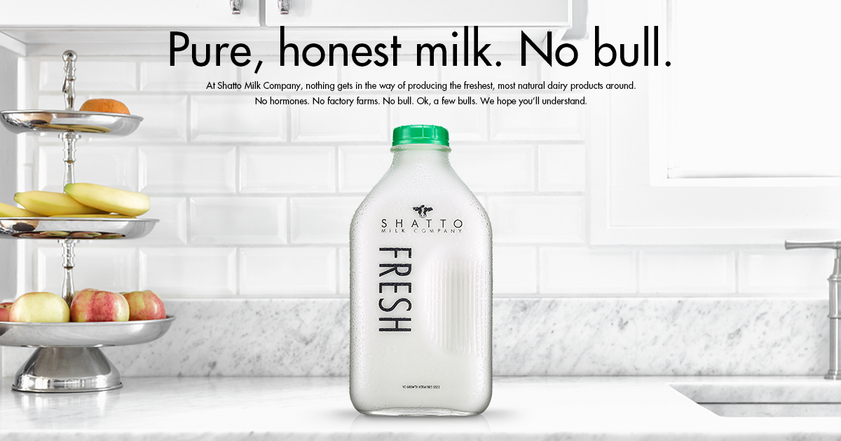 Shatto Milk Company Whole White Milk, Glass Bottle, 32 fl oz